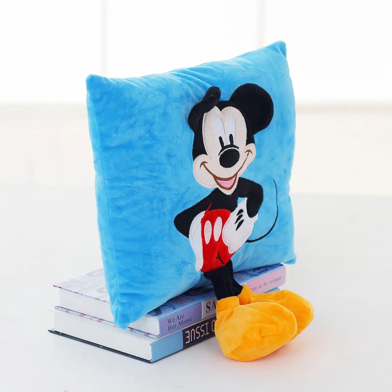 Disney Микки Маус и Минни плюшевая подушка мультфильм Микки Маус и Минни Автомобильная подушка, подушка для дивана Рождественский подарок для детей