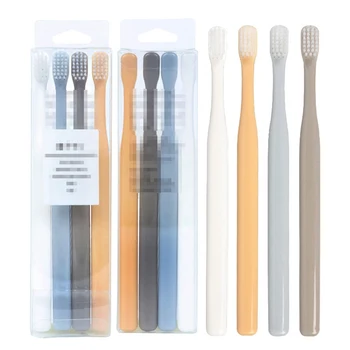 

4 Pcs/set Soft Bristle Small Head Toothbrush Multi-Color Tooth Brush Portable Travel Eco-friendly Brush Tooth Care Oral Hygiene