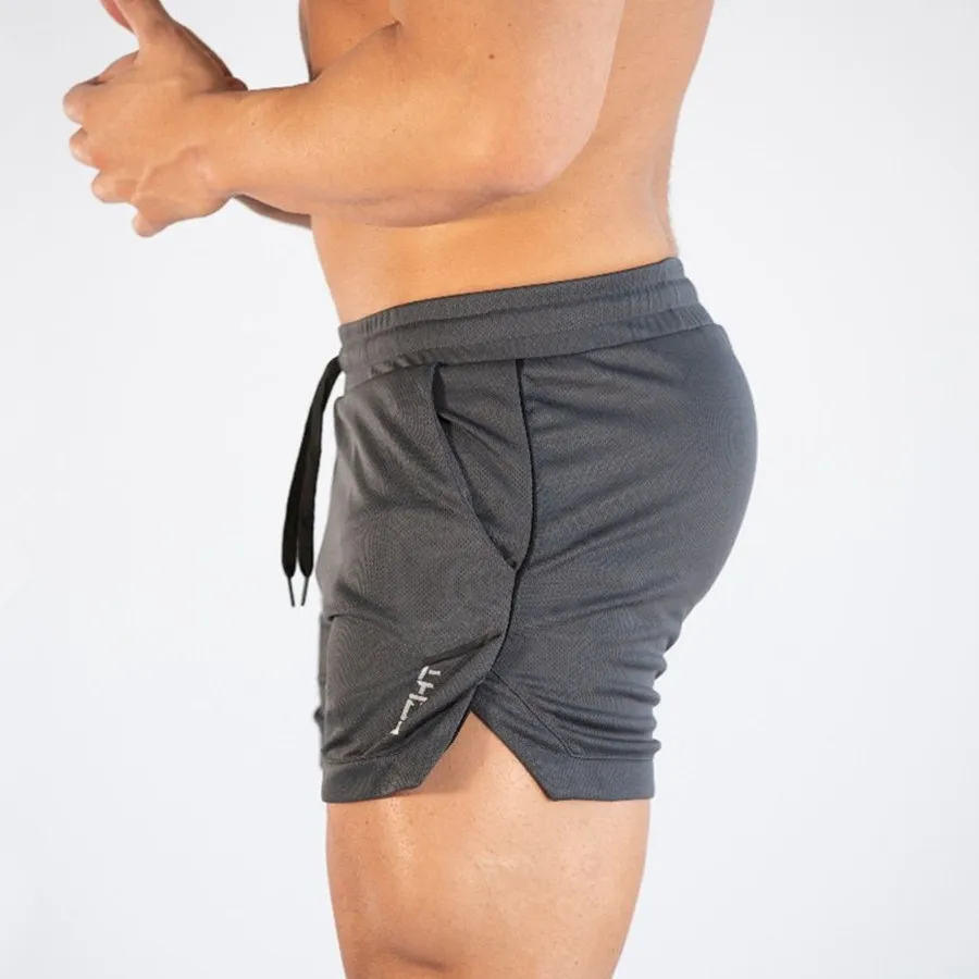 New Men's Bodybuilding Quick dry Skinny Summer Shorts Gyms Fitness Joggers Workout Sportswear Bottoms Male Casual Short Pants