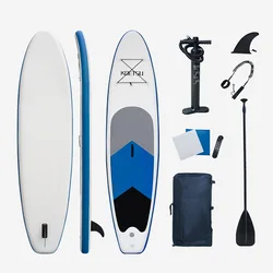Pvc Foldable Inflatable Surfboard Anti-Skidding White Set Stand-Up Paddle Surfboard At Sea Sup Water Replenishment Floatboard