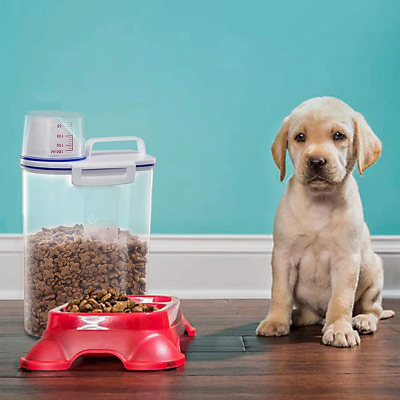 주방 뚜껑 식품 쌀 용기 시리얼 디펜서 저장 상자, 휴대용 쌀통, 측정 컵 저장 탱크 포함