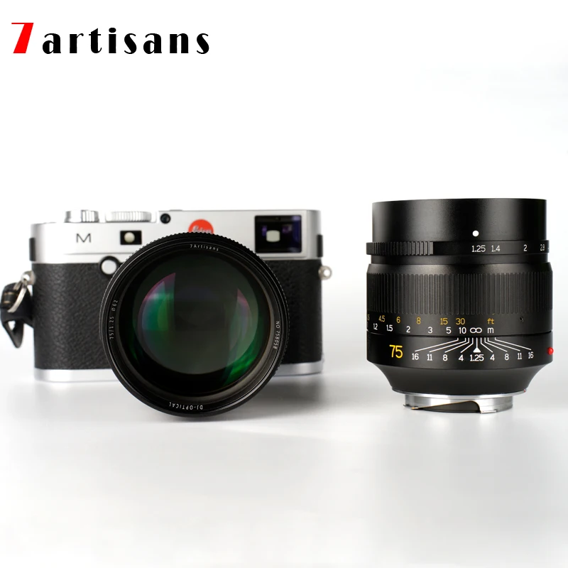 7artisans 75 мм F1.25 ручная фокусировка объектива для камер Leica M-Mount Leica M2 M3 M5 M6