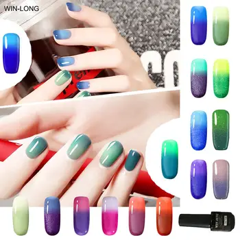 

W-L Color Changing Gel Nail Polish 7ML Chameleon Color Change Nail Gel UV Soak Off Temperature Changing Color Nail Gel Lacquer