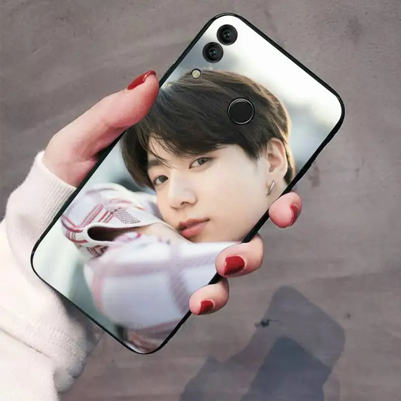 Jungkook Hàn Quốc Nam Ca Sĩ Mềm Điện Thoại Cover Dành Cho Huawei Honor Xem 7a5.45inch 7c5.7inch 8x 8a 8c 9 9X10 20 10i 20i Lite Pro huawei snorkeling case