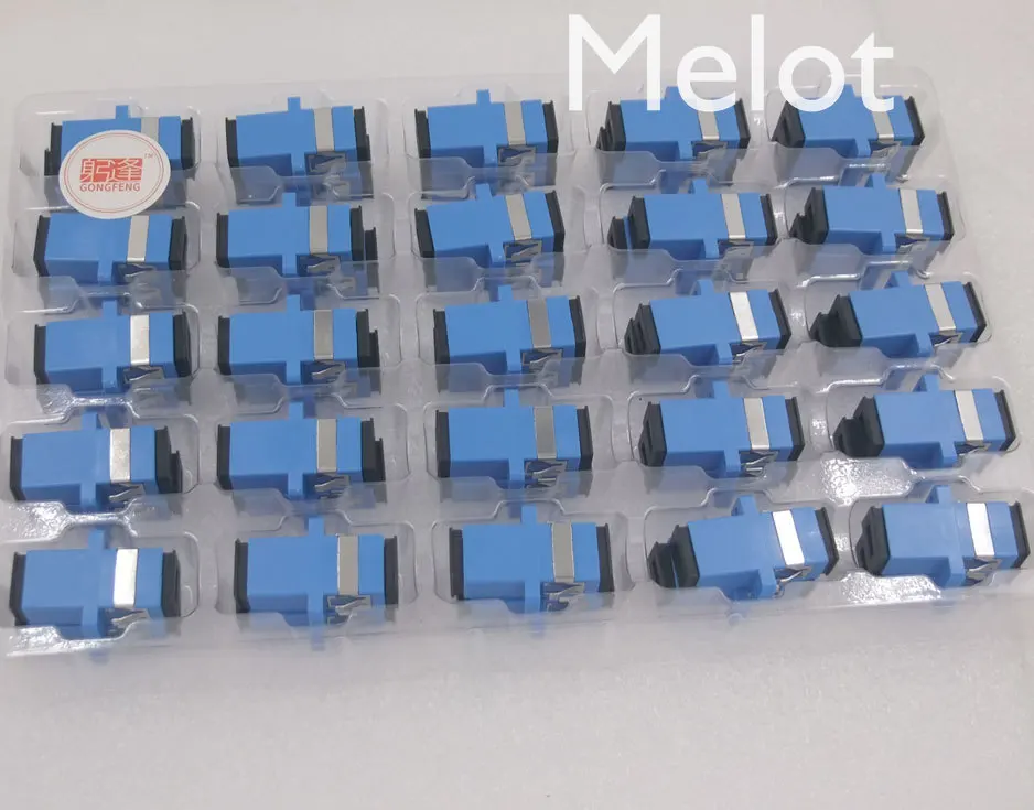 

400pcs New Fiber Optic Connector Adapter SC/UPC SM Flange Singlemode Simplex SC-SC Coupler Special Wholesale to Brazil