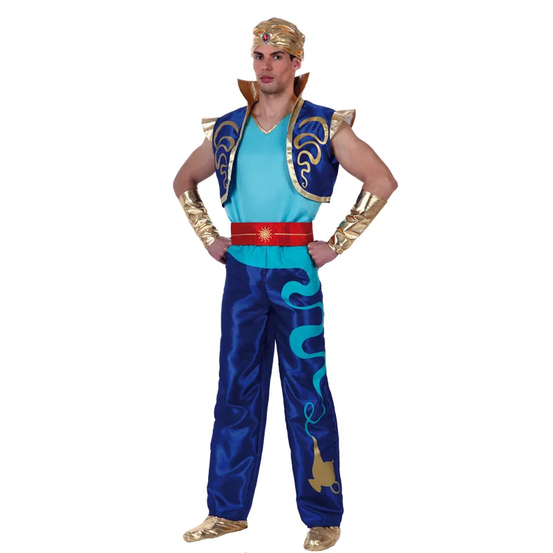 Kids-Boys-Elf-Aladdin-Prince-Costumes-Adult-Man-Arabian-Lamp-Jumpsuit-Father-Carnival-Party-Halloween-Cosplay (3)