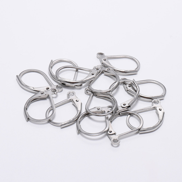 15-80mm Stainless Steel Earrings Loop Gold Earrings Hoops Open Earring Hooks For Diy Jewelry Making Finding Accessories