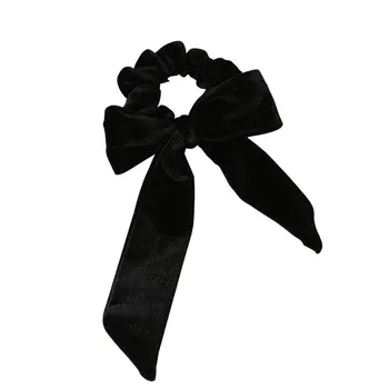 

Fashion Women's Soft Shiny Cloth Bow Hair Ring Hair Accessories Ladies Fashion Retro Simple Fabric Tiara Flower