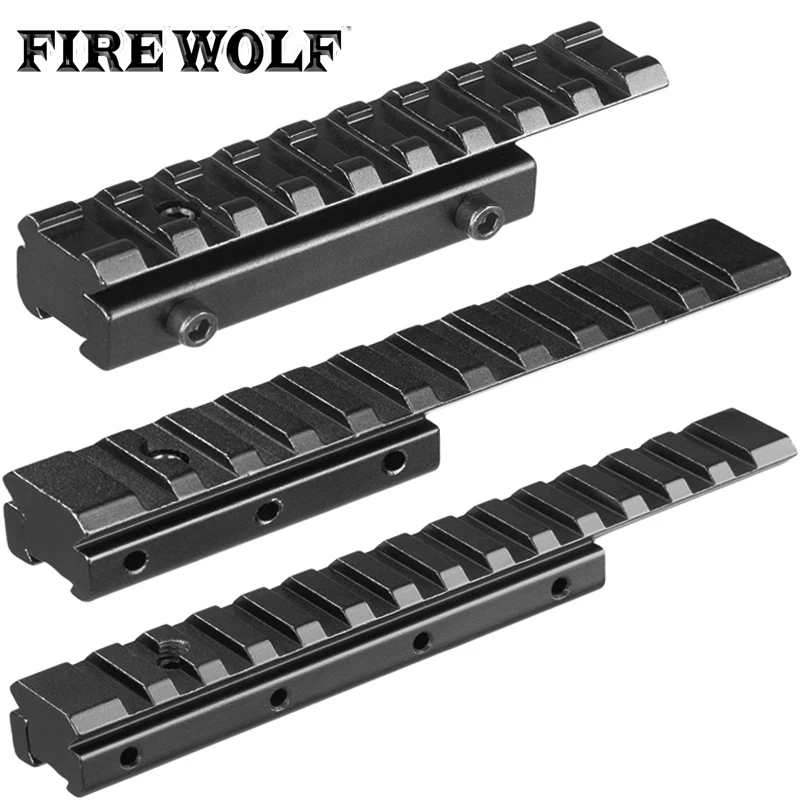 Tactical Hunting Dovetail Extension 11mm to 20mm Picatinny Weaver Rail Adapter Mount Base Rifle Accessories | Спорт и развлечения