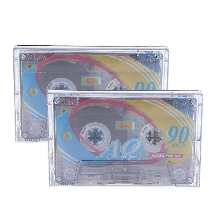 2Pcs Professional Cassette Tapes Blank 90Minutes Audio Tape for Voice Recorded | Электроника