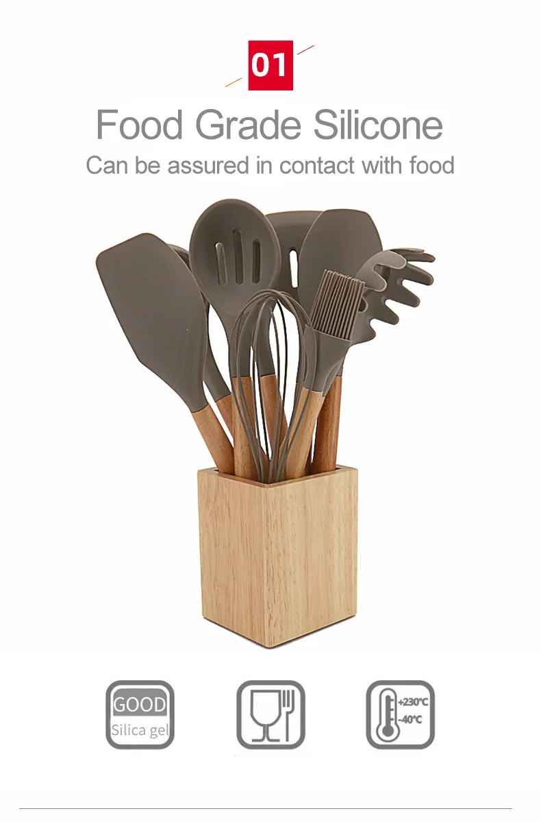 Kitchenware Cooking Utensils Set With Wooden Handle