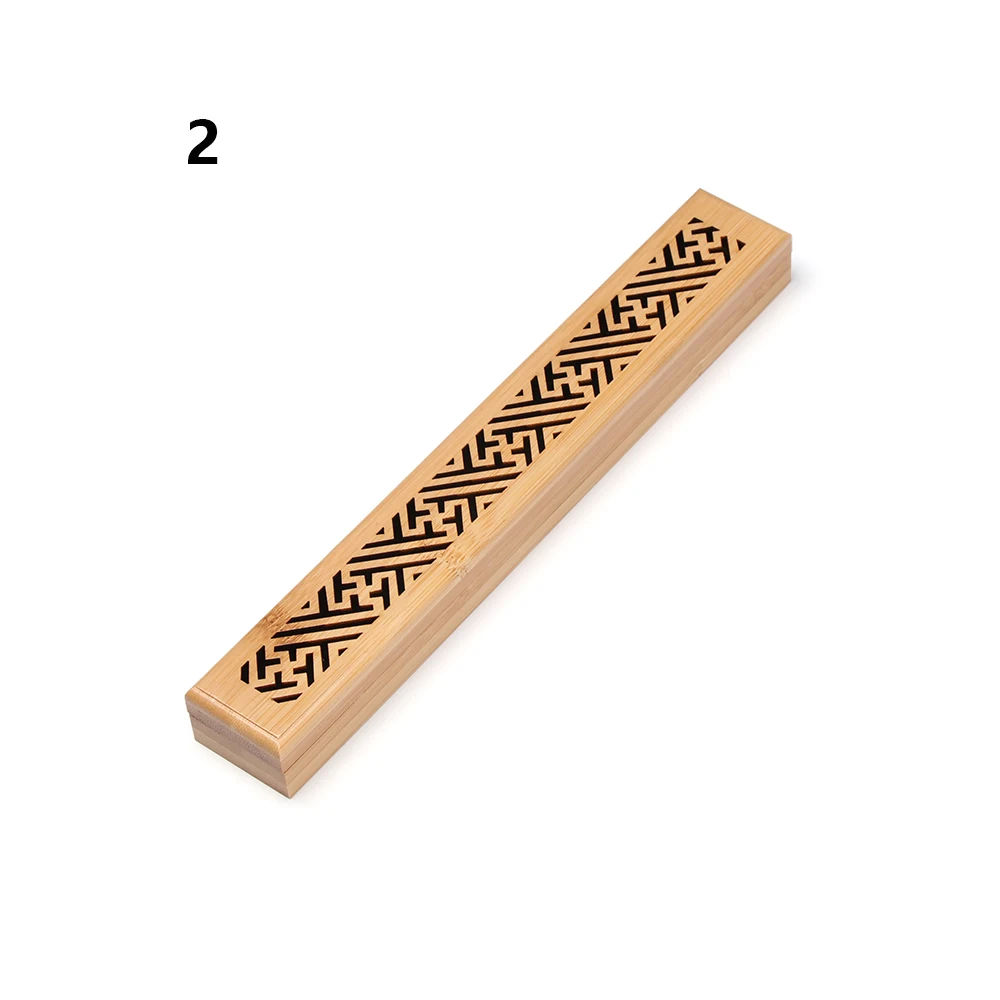 8 типов Ретро буддизм деревянное домашнее украшение Joss-stick вставляется пепельница Курильница держатель для благовоний - Цвет: Type 6