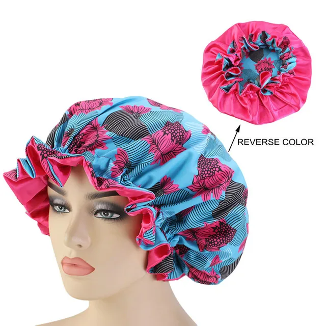 New Solid Women Satin Bonnet Fashion Stain Silky Big Bonnet for Lady Sleep Cap Headwrap Hat Hair Wrap Accessories Wholesale style13