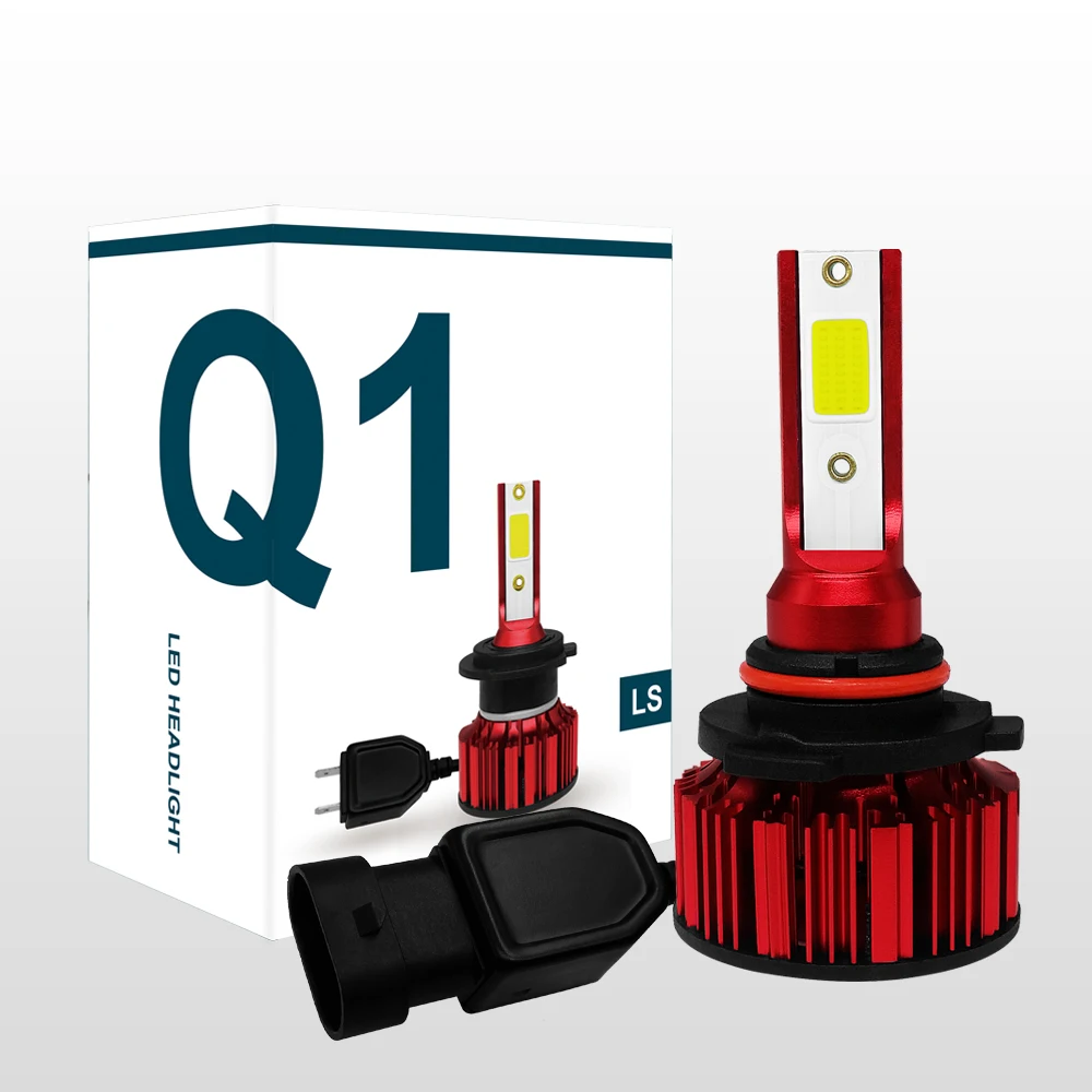 

Q1 LED 12V 6000K Car Lights H4 H7 H8 LED HB3 HB4 9005 9006 Car Headlight Lamp Bulb LED Light 50W 6000LM 2PCS AF Auto Bulb