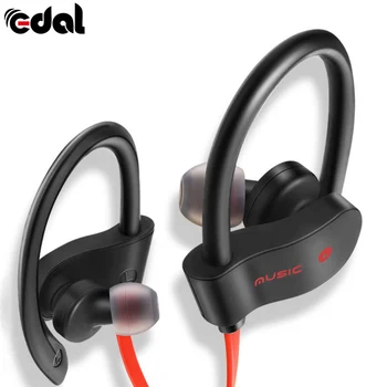 

Bass Earphones with Mic for iPhone 8 for Huawei Xiaomi EDAL Stereo Ear Hook Wireless Bluetooth Earphone Earbuds Sports Headset