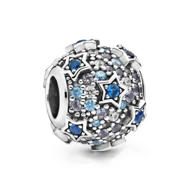 

Original 925 Sterling Silver Pandong 798467c01 Elevated Paving Charm Bead Suitable for DIY Bracelet Women Jewelry Gifts.