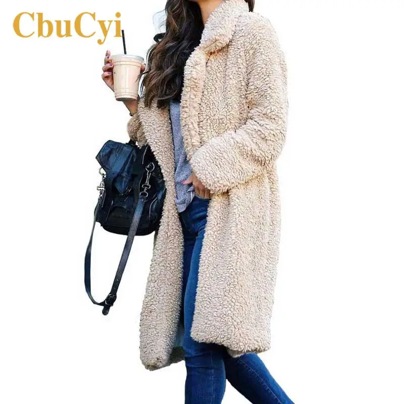 Goede Herfst Winter Vrouwen Faux Bontjassen Zachte Warme Lange Harige Jas Vrouwen Fur Jacket Uitloper Pluche Overjas Jassen Ropa Invierno mujer