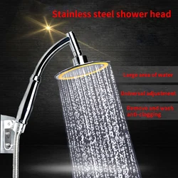 6 Inch Rainfall Top Shower Head Plastic Adjustable Showerhead Handheld Detachable Bathroom Accessories Bath SPA Sprayer Nozzle