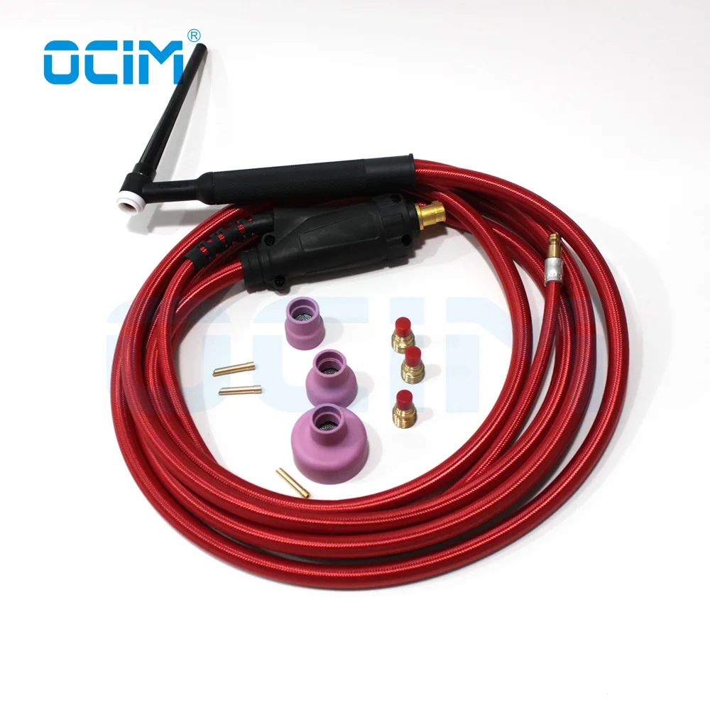 TIG пистолеты WP-9F WP-9 WP-9V WP-9FV и формирующая листы для кровли 4 м+ глинозема чашки+ сетчатый+ цанги+ газовой линзы