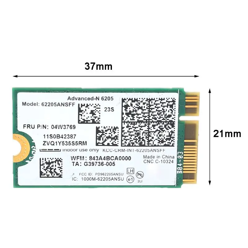 Для lenovo Thinkpad x1 62205ANSFF N6205 62205AN SFF wifi карта wifi сетевая карта