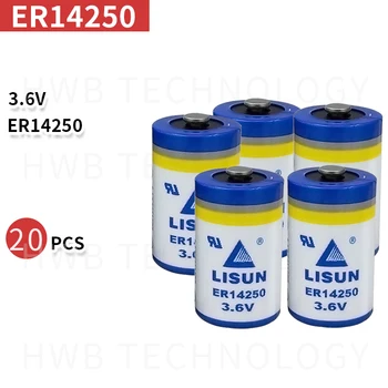 

20Pcs/LOT ER14250 1/2AA 3.6V 1200mAh Lithium Battery Brand New Free shipping