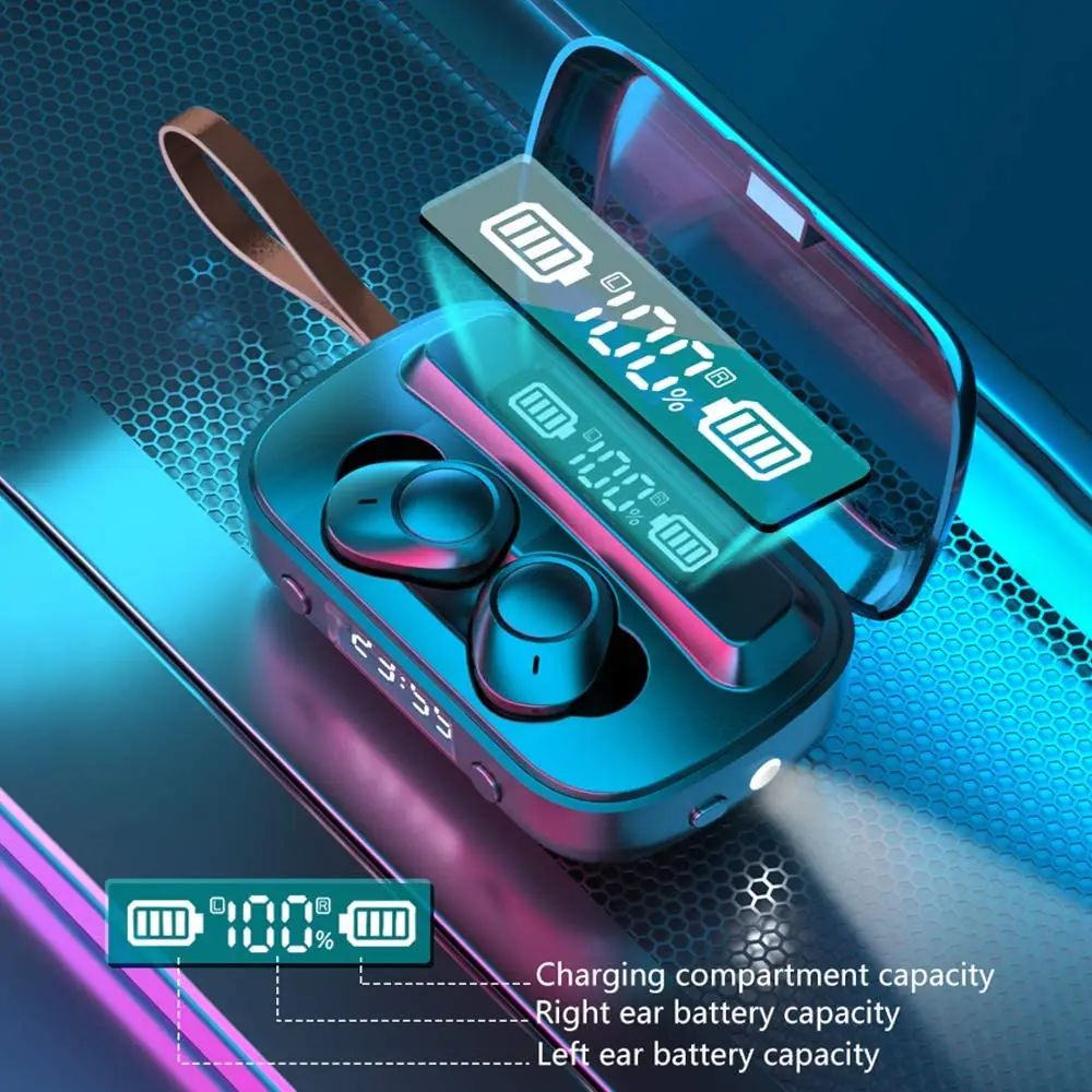 Wireless Earphone Bluetooth 5 1 Earphones True Wireless Sport Earbuds with Charging Case Bass Sound Noise Cancelling Earphone