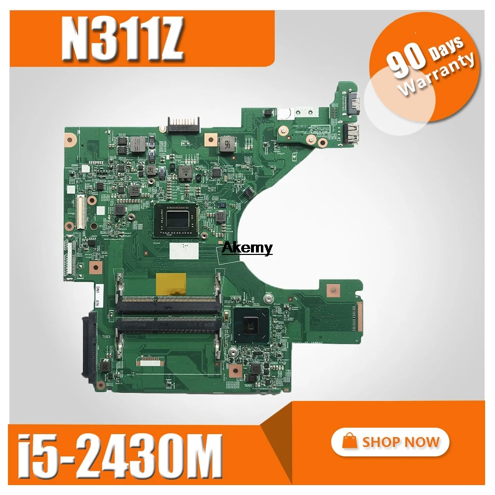 

N311Z motherboard CN-0D0JVM 0D0JVM D0JVM 10321-1 48.4ND01.011 I5-2430M For DELL N311Z Laptop Motherboard tested 100% work