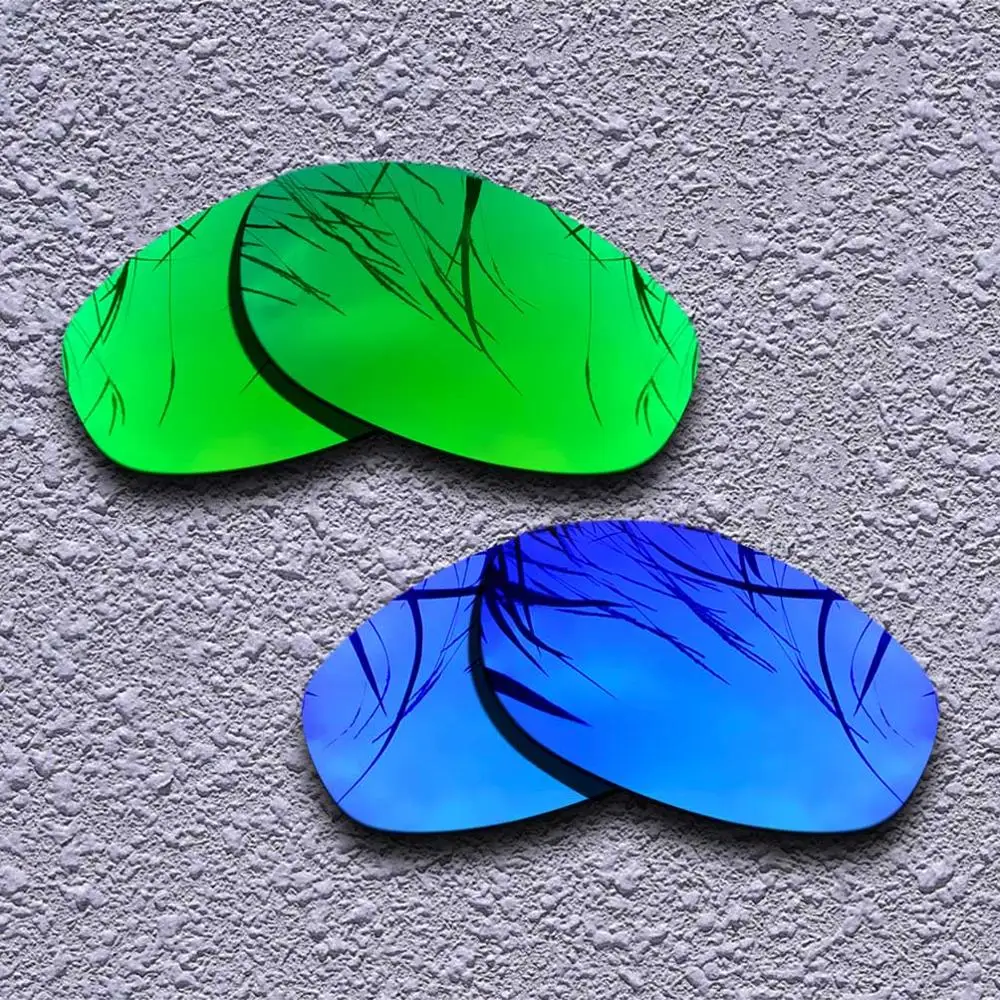 2 пары поляризованных сменных линз для солнцезащитных очков Oakley Tightrope-несколько вариантов - Цвет линз: Green-Purple