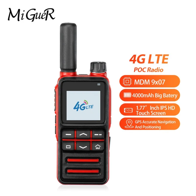 MiGueR T10 4G LTE рация 1,77 ”дюймовая сим-карта Linux широкая сеть 5000mAH