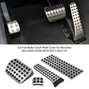 

4pcs Car Fuel Brake Clutch Pedal Cover for Mercedes Benz W203 W204 W210 W211 W212 CE