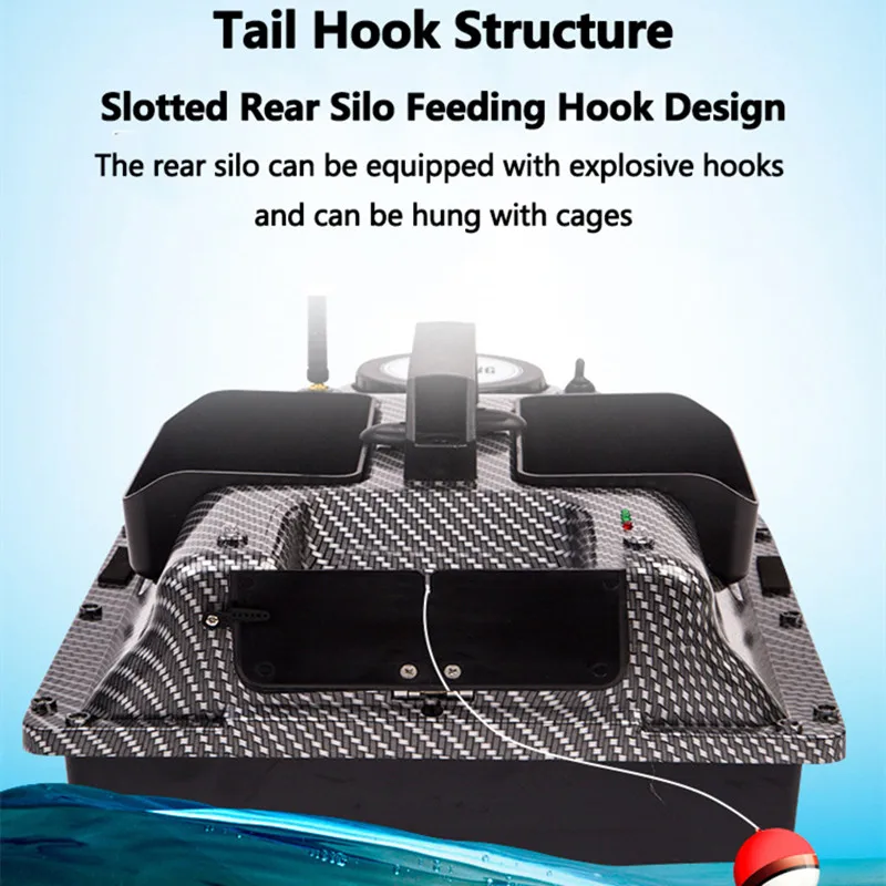 GPS Fixed-point Nesting Sonar Fish RC Bait Boat 500M 2KG Load LCD Screen Waterproof Design Auto Correction Yaw RC Fishing Boat 4 GPS Fixed-point Nesting Sonar Fish RC Bait Boat 500M 2KG Load LCD Screen Waterproof Design Auto Correction Yaw RC Fishing Boat 4