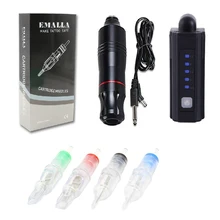 Картридж для тату-машинки, набор ручек, включая роторную тату-машинку, картридж, иглы, источник питания для тату-комплектов, расходные материалы