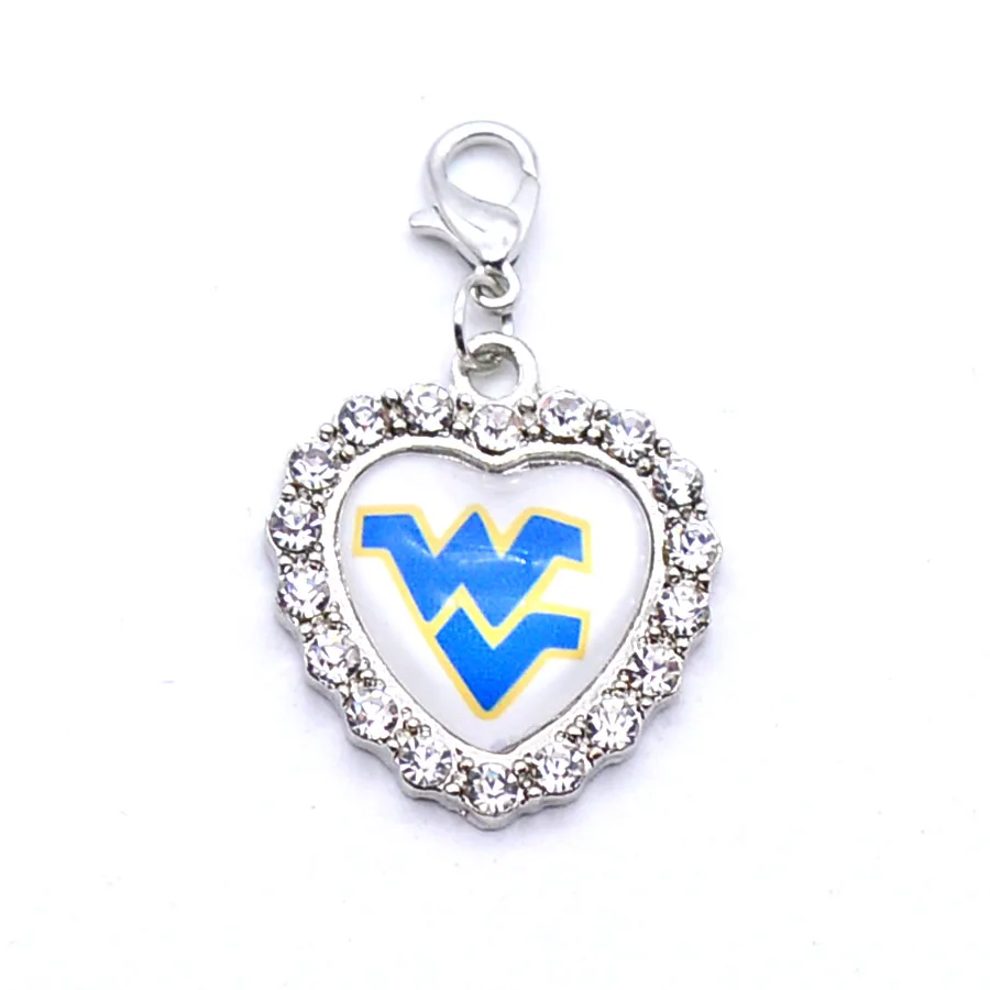 Подвески Университет Национальная организация студенческого спорта WEST VIRGINIA mountaineers Шарм Подвеска подходящие Браслеты и ожерелья ювелирных изделий и занятий спортом Баскетбол