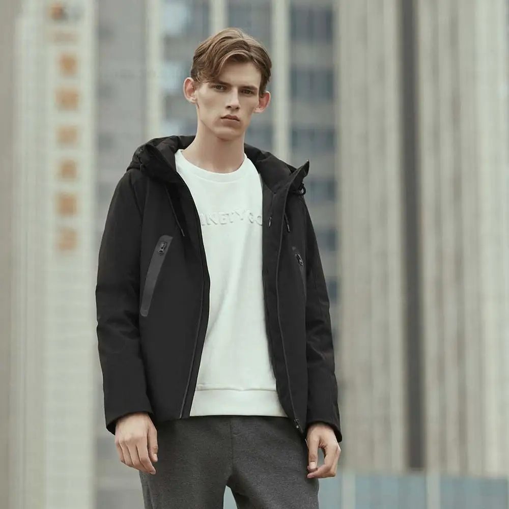  Xiaomi New Winter heating down Men jacket smart temperature control jacket goose down clothes washa
