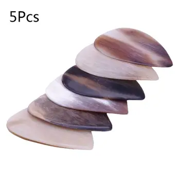 

5pcs Guitar Horn Picks Acoustic Sounds for Bass Banjo Mandolin Instrument Parts