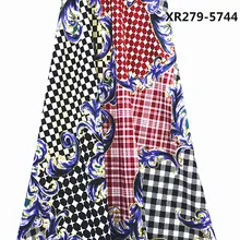 Изготовленная на заказ полиэфирная эластичная креповая печатная ткань весна и лето Цифровая печать женская одежда рубашка ткань новая модная ткань