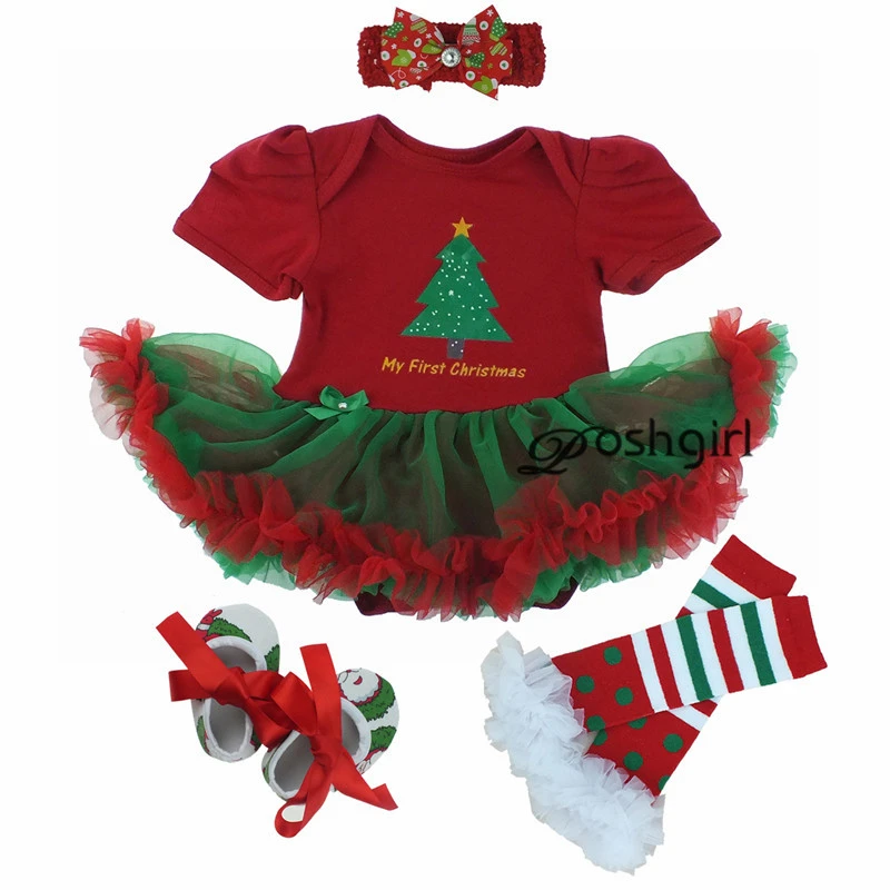 vintage Baby Clothing Set Christmas Cute Infant Kids Baby Girls Christmas Costumes Babies Clothes Sets New Year Summer Newborn Clothing Outfits 3 6 12 24M Baby Clothing Set for girl