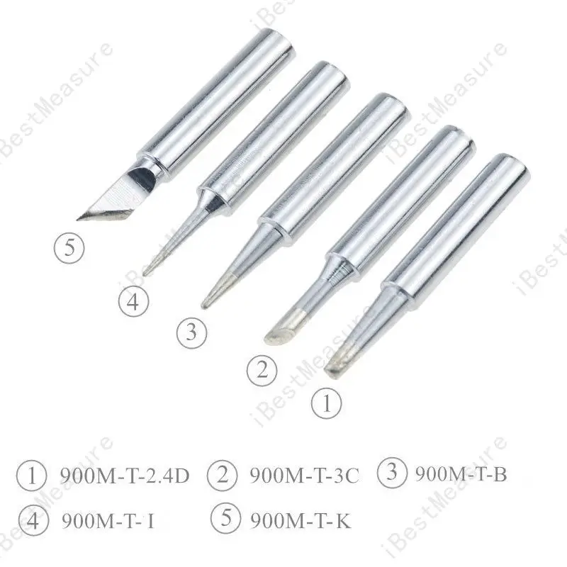 gas welding equipment 5/6Pcs Soldering Iron Pure Copper 900M Soldering Iron Head Set Inside Hot Bare Copper Electric Soldering Iron Tip rework station