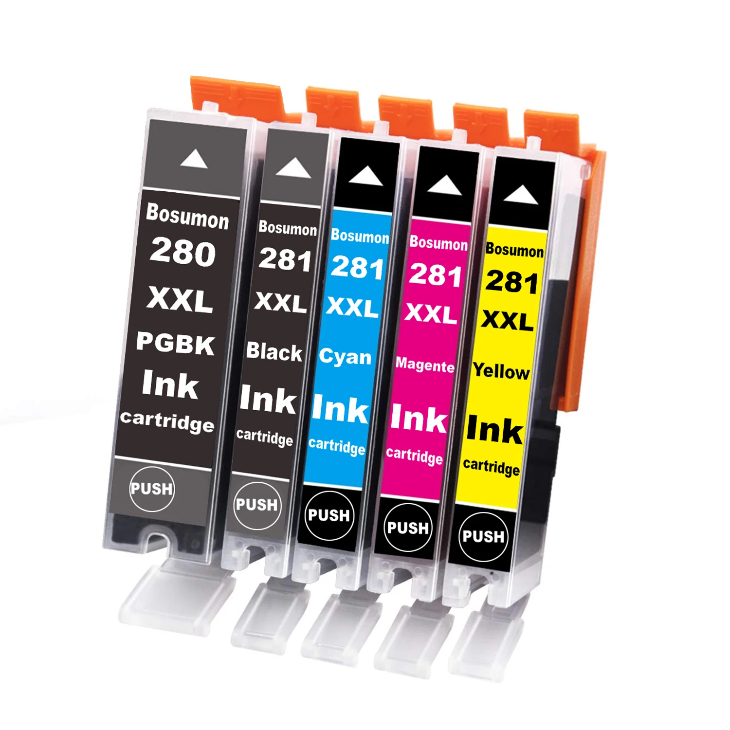 5PK совместимый картридж с чернилами PGI 280XXL CLI 281XXL для Canon PIXMA TR7520 TR8520 TS6120 TS6220 TS8120 TS8220 TS9520 TS9521C