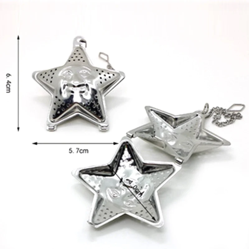 

1PC Stainless Steel Loose Leaf Seasoni Strainer Tea Spice Soup Infuser 4 Shapes