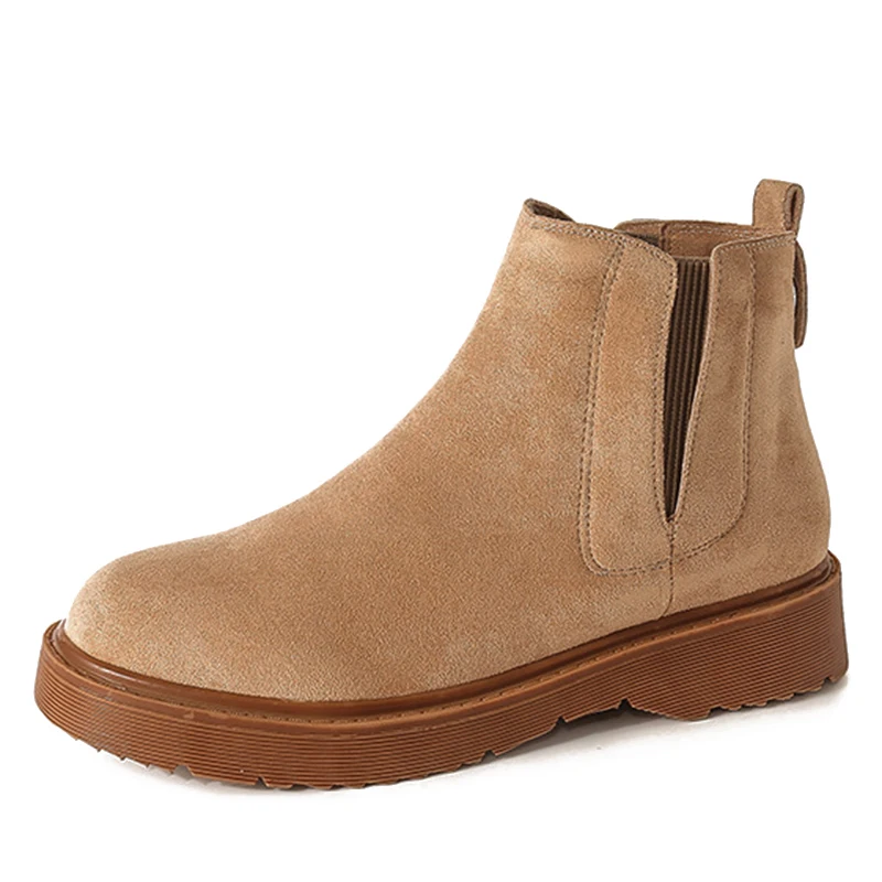 

Autumn and winter boots women Martin Boots snow boots winter suede warm flat Female shoes large size 34-43