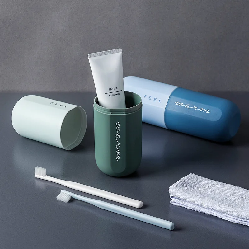 

Travel Wash Cup Portable Toothbrush Case Toothbrush Cup Wash Cup Wash Set Men and Women Travel Essential Artifact