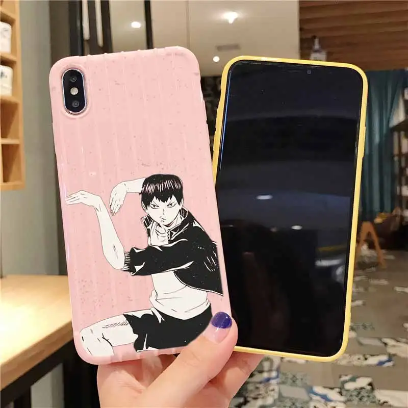 Haikyuu аниме Fundas чемодан на колесиках текстура чехол для телефона IPhone 11 Pro Max X XS MAX 8 7