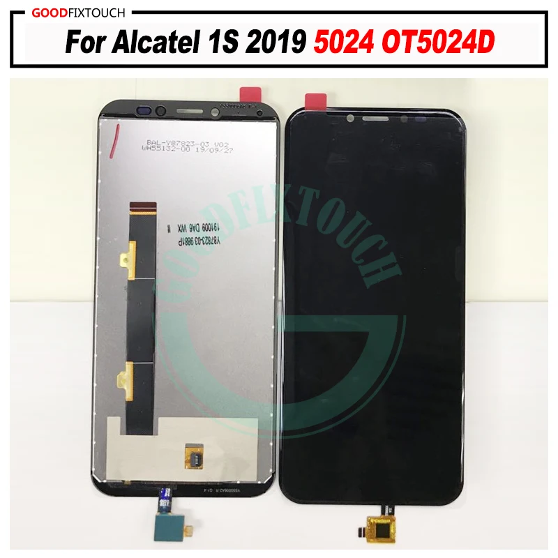 100% ТЕСТ ОК для Alcatel 1S 2019 5024 OT5024D ЖК-дисплей дигитайзер сенсорный экран панель в