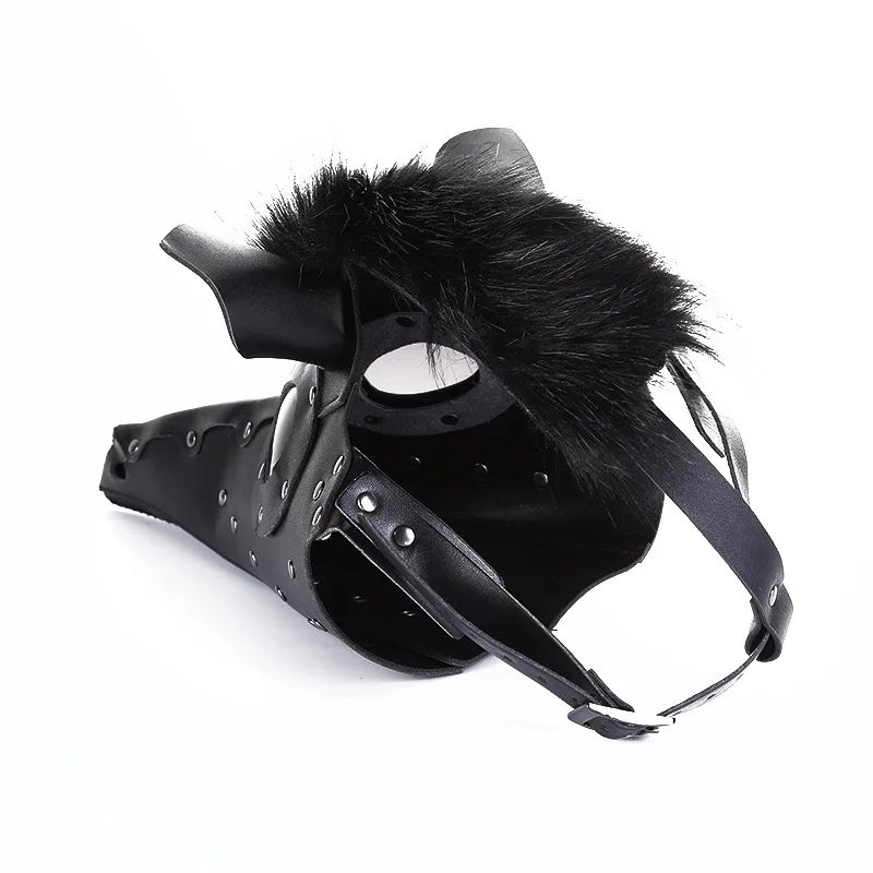 Bunny,Mask, Black,Leather, Mask, Steampunk, Accessories, Scary,Costume ,Halloween, Cosplay, Mask, Playing, Props, Nightclub, Carnival, Mask