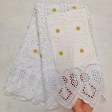 Африканская кружевная ткань швейцарская вуаль кружево высокое качество ткань из Дубая тиссу швейцарская вуаль кружево в швейцарской Африканской хлопковой сухой кружева