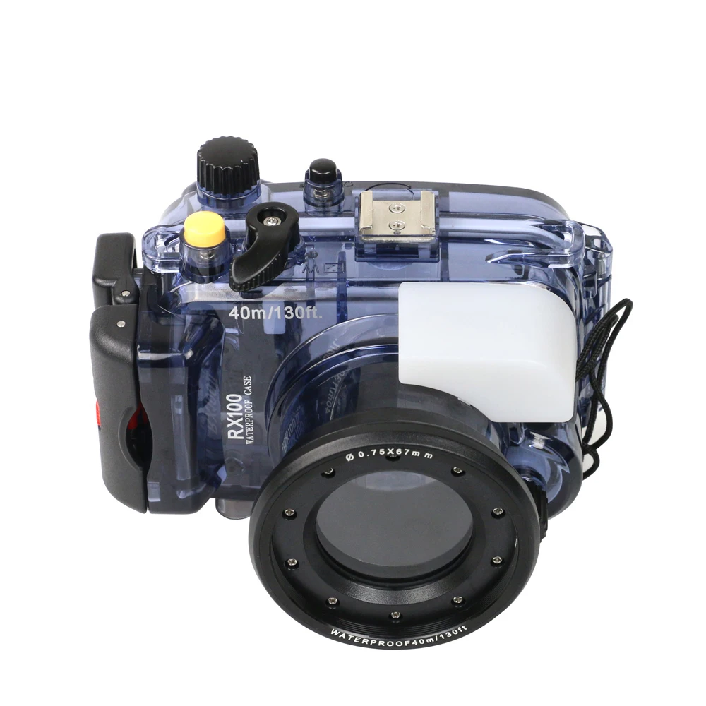 Футляр для подводной камеры 40 м для sony RX100/DSC-RX100M2/RX100M3/RX100M4/RX100M5 сумка для дайвинга водонепроницаемый чехол для фото 1 шт