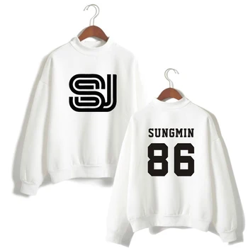 

Super junior Turtleneck Women Sweatshirts Fashion kpop comfortable High Street cool High Quality korean clothes