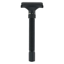 Новинка, 7 напильников, регулируемая, с бабочкой, открытая, Мужская бритва, двойной край, безопасная бритва, матовая, черная, Классическая бритва, от WEISHI