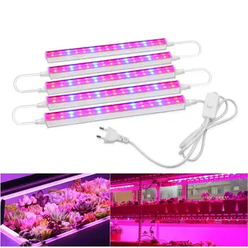 

LED Tube Lights 220V T5 LED Grow light Phytolamps Full Spectrum 110V Phyto Lamp for Seeding Indoor Growth Grow Tent Grows Light